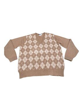 William Lockie Scottish Camel‎ Hair Long Sleeve Men's  Large Jumper Sweater